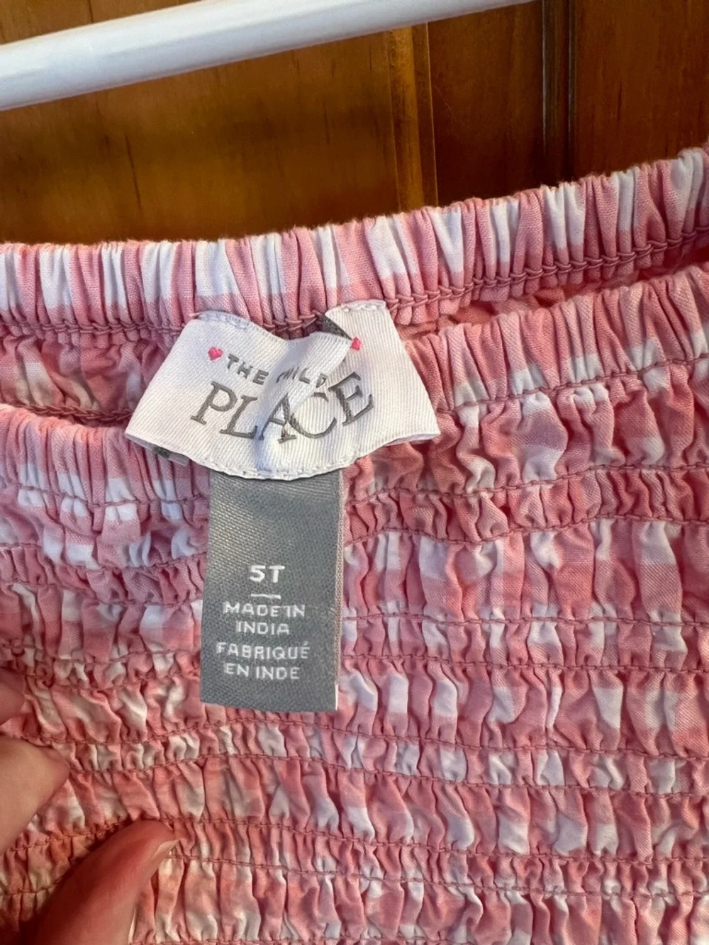 The Children's Place Pink Gingham Smocked Sundress - Picture 3 of 3